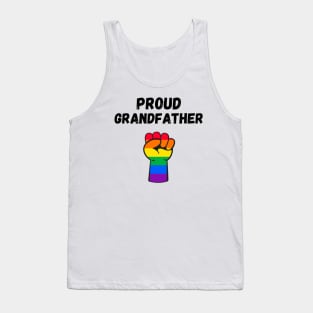 Proud Grandfather Rainbow Pride T Shirt Design Tank Top